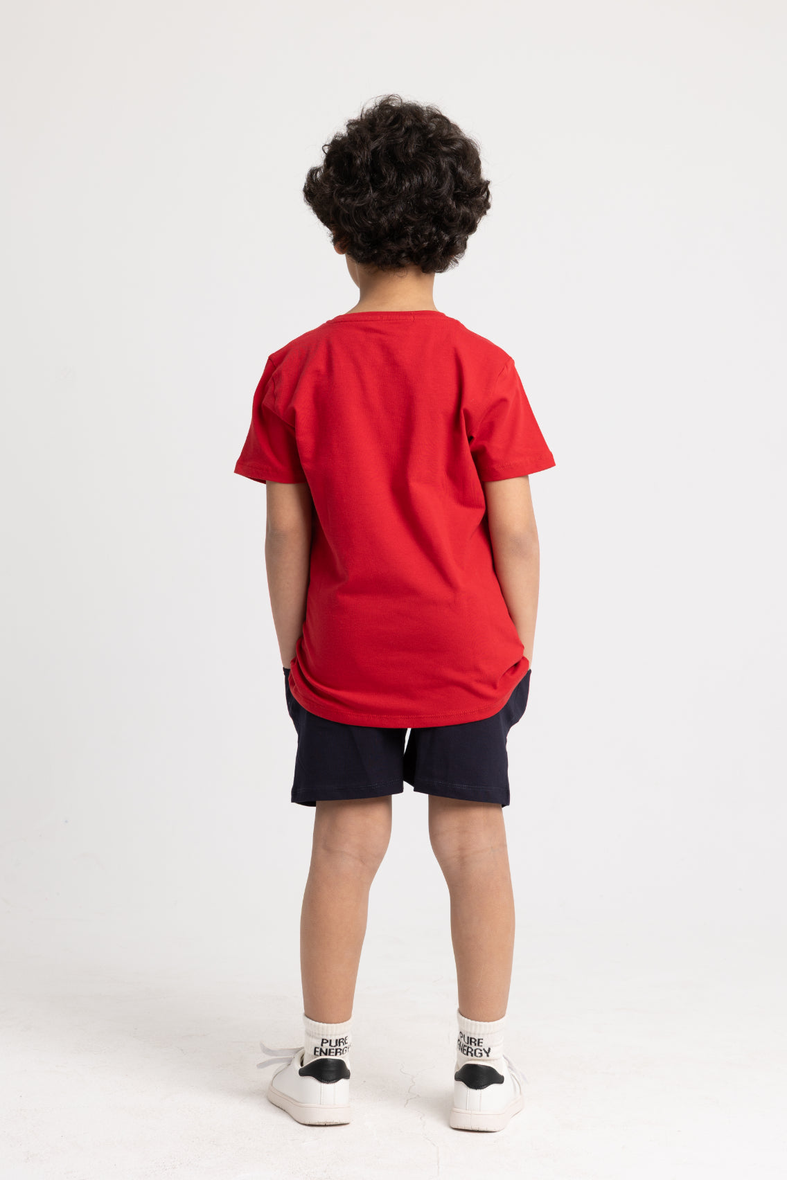 Boys "URBAN ART" Short-Sleeved Pajama Set – Red