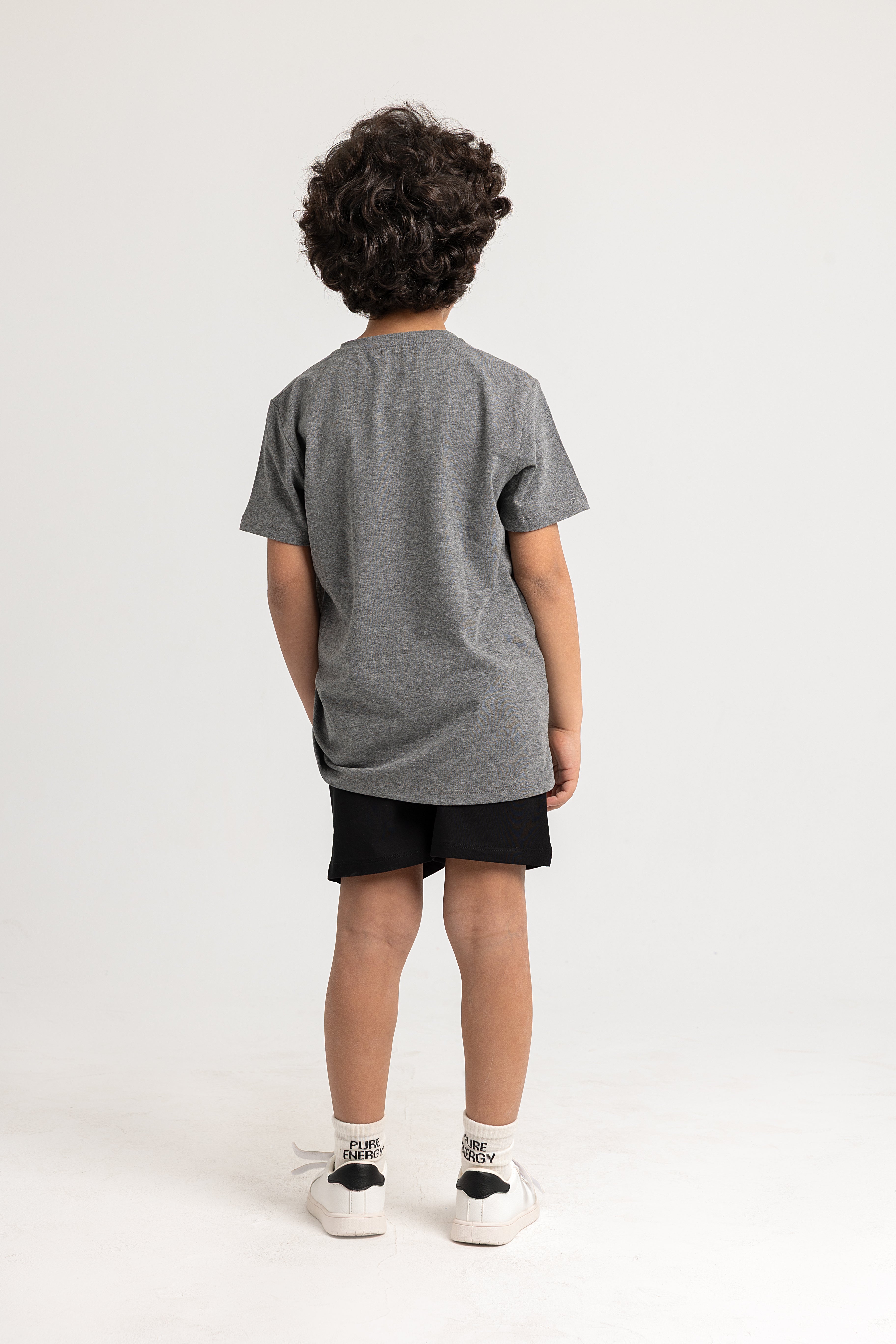 Boys Cotton Pajama Set – Grey