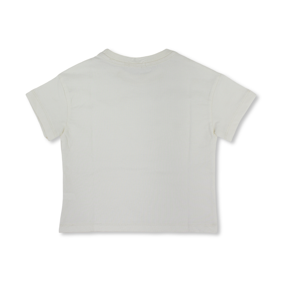 Unisex Kids Basic Oversized Short Sleeve T-Shirt – Off-White