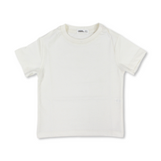 Unisex Kids Basic Regular Fit Short Sleeve T-Shirt – Off-White