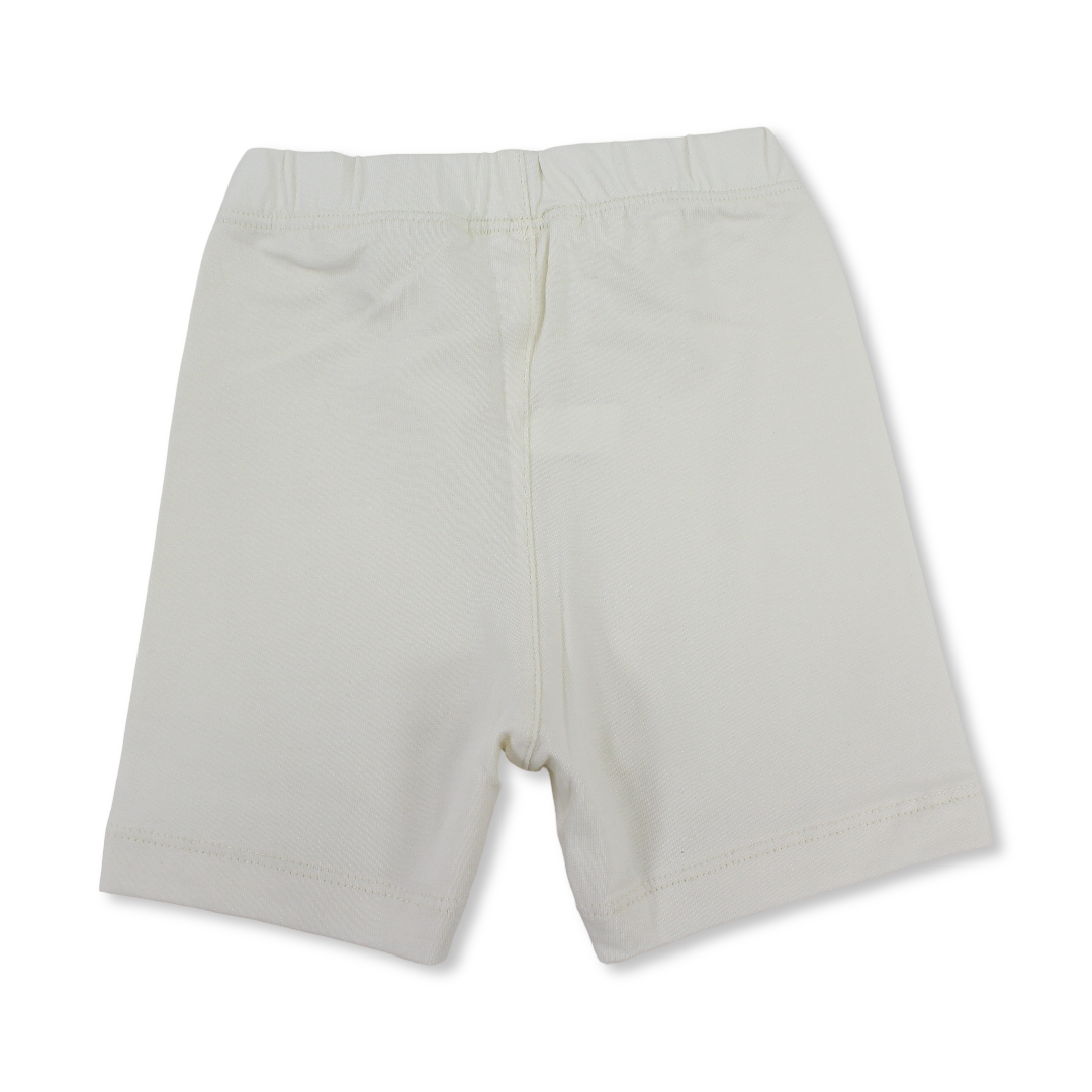 Girls Cotton Basic Undershorts – Off-White