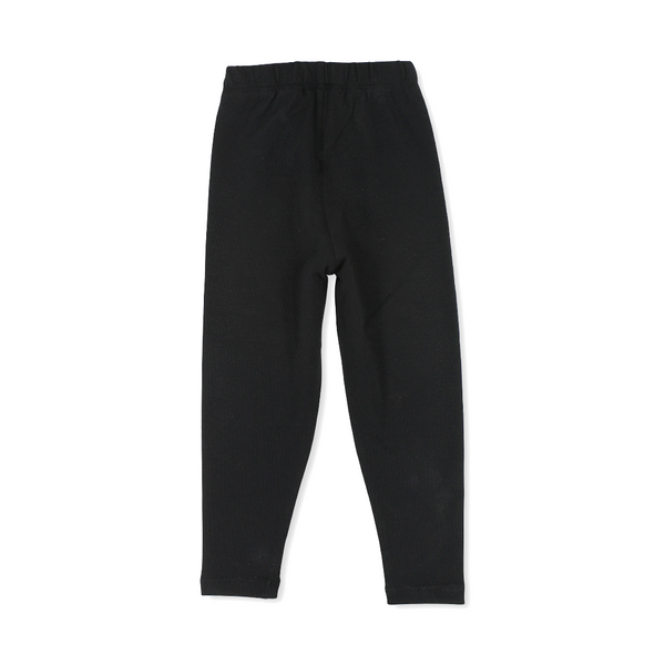 Girls Cotton Leggings – Black