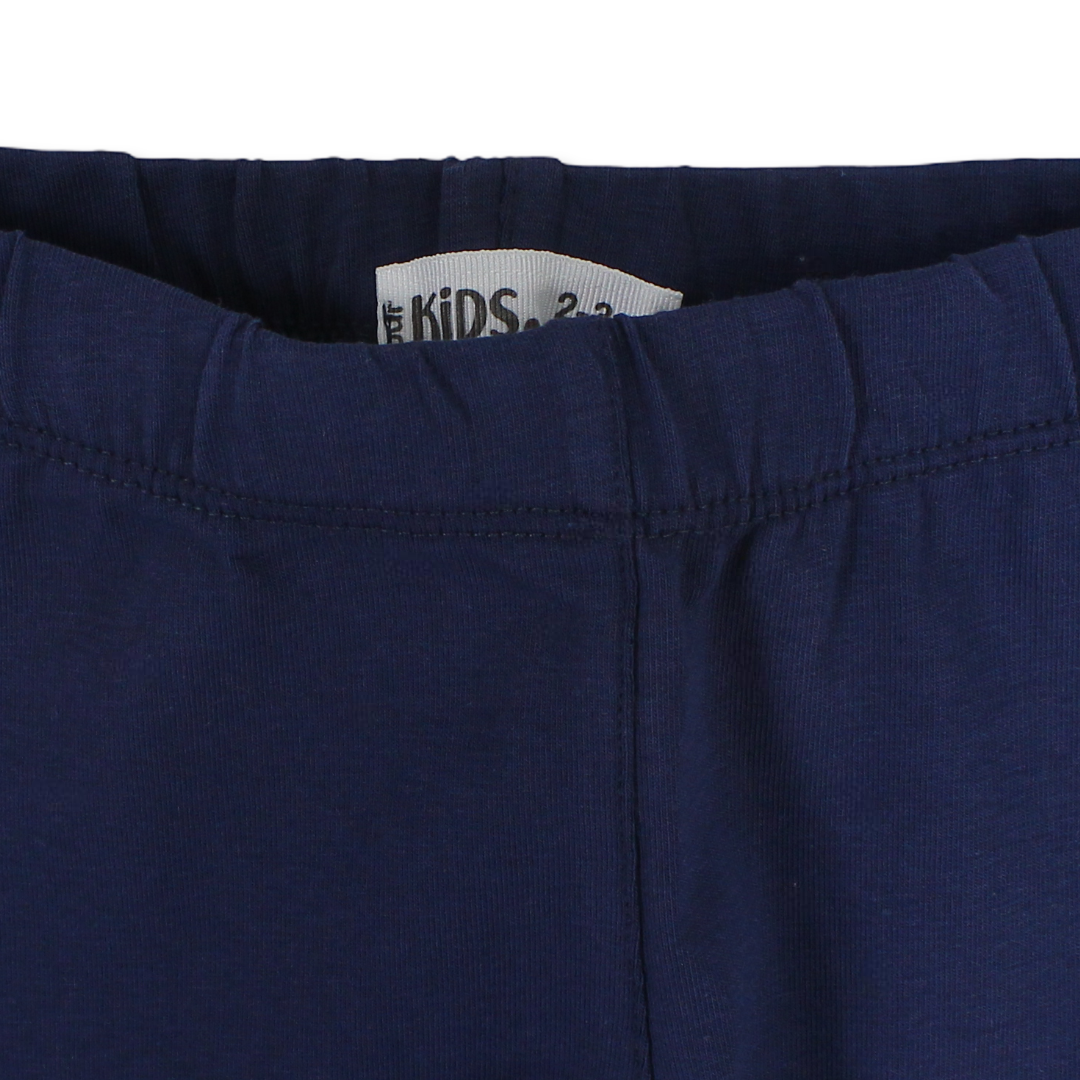 Girls Cotton Leggings – Navy