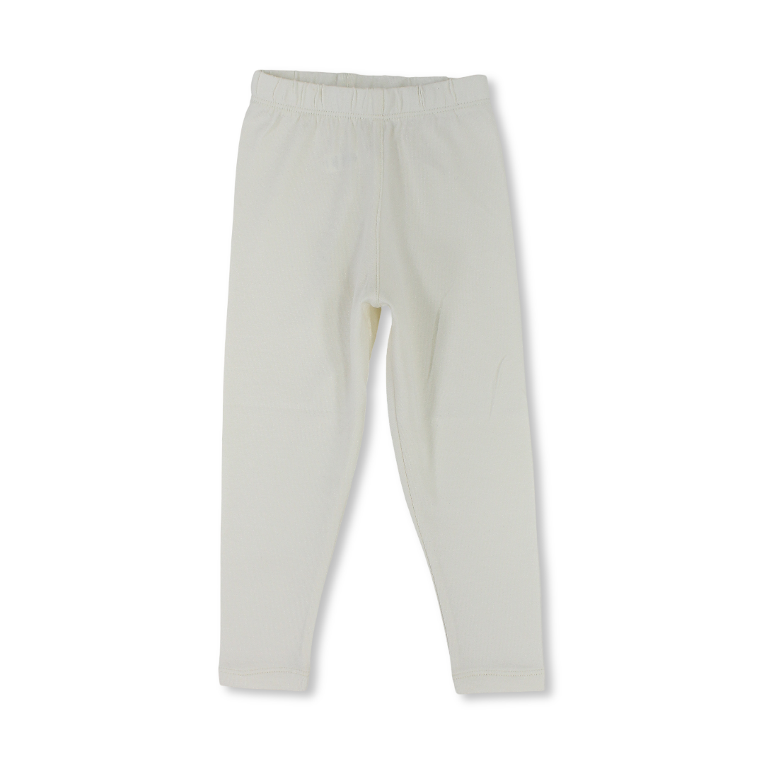 Girls Cotton Leggings – Off-White Polka Dot - Clothing - Ourkids