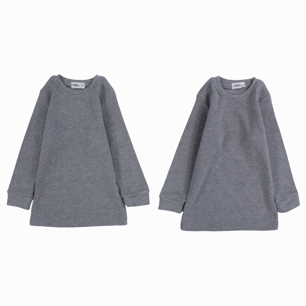 Unisex Long-Sleeved Thermal Top – Grey (Pack of 2)