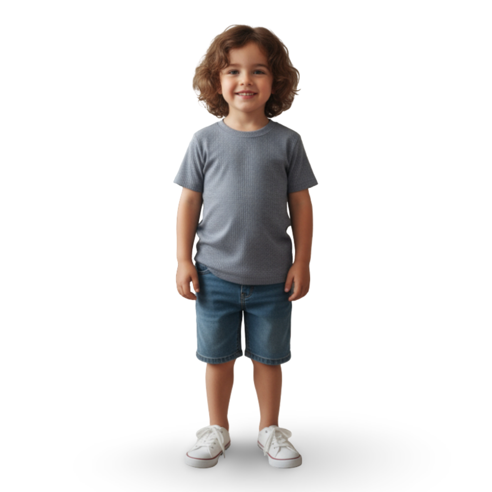 Unisex Short-Sleeved Thermal Top – Grey (Pack of 2)