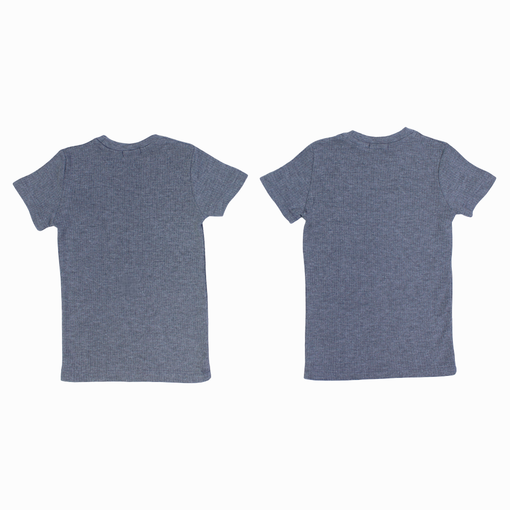 Unisex Short-Sleeved Thermal Top – Grey (Pack of 2)