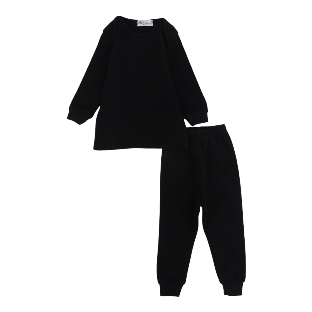 Unisex Baby Thermal Set – Black