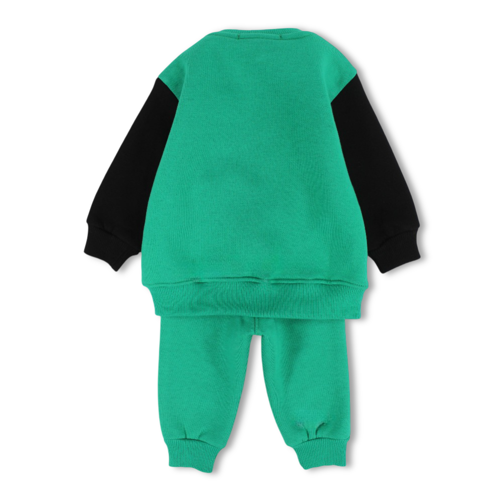 Baby Boys Cotton Pajama Set – Green with “Winter is Coming” Print