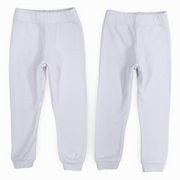 Unisex Ribbed Thermal Underpants – White (Pack of 2)