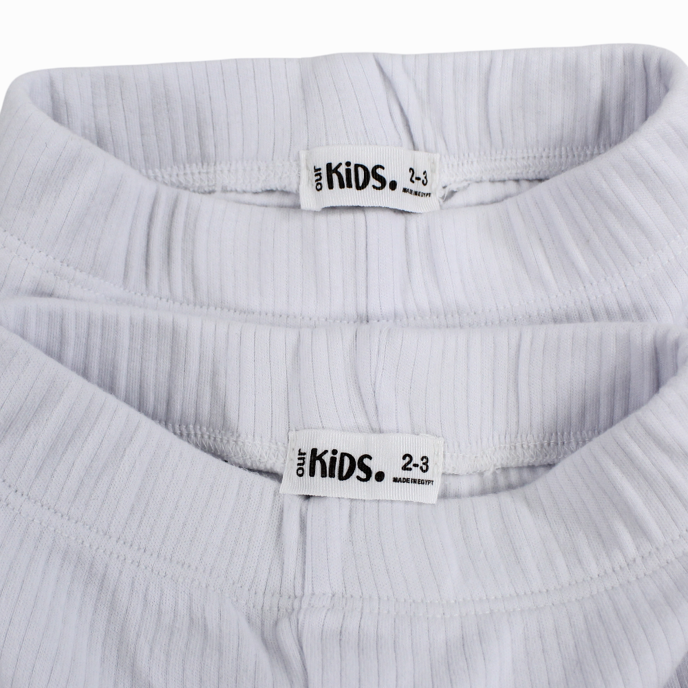 Unisex Ribbed Thermal Underpants – White (Pack of 2)