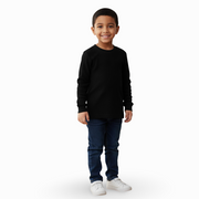 Unisex Ribbed Long-Sleeved Thermal Top – Black (Pack of 2)