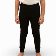 Unisex Ribbed Thermal Pants – Black (Pack of 2)