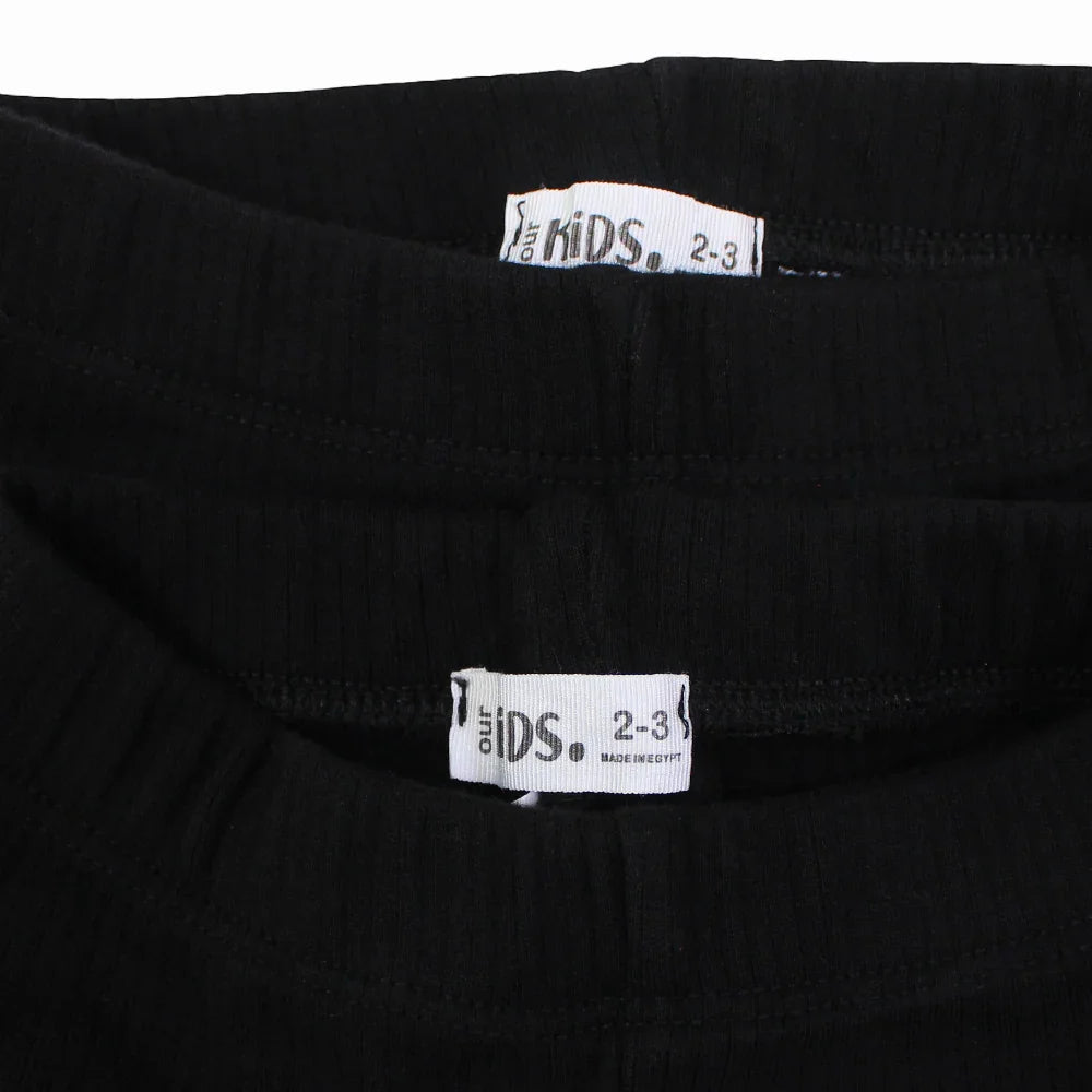 Pack of 2 – Unisex Ribbed Thermal Pants Black