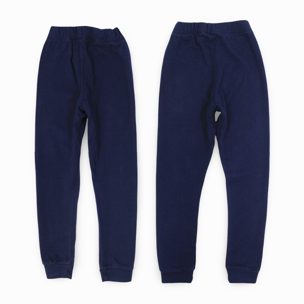 Unisex Ribbed Thermal Underpants – Navy (Pack of 2)