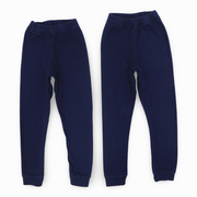 Unisex Ribbed Thermal Underpants – Navy (Pack of 2)