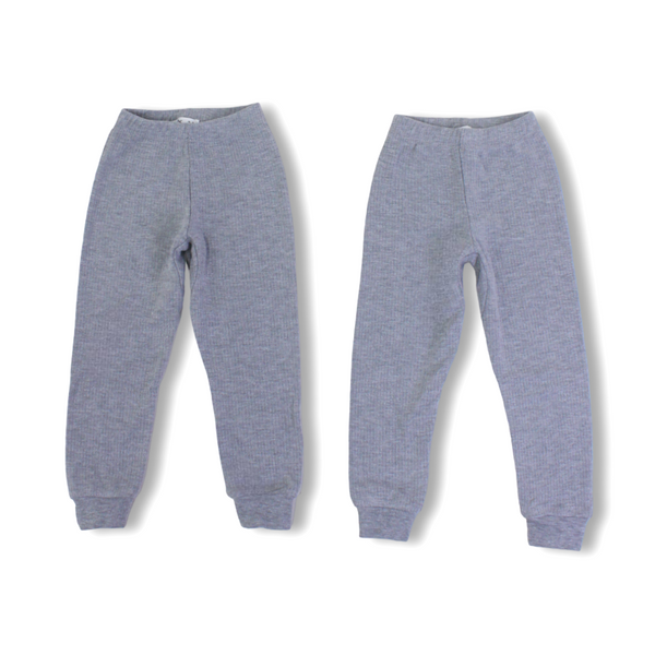 Unisex Cotton Thermal Pants – Grey (Pack Of 2)
