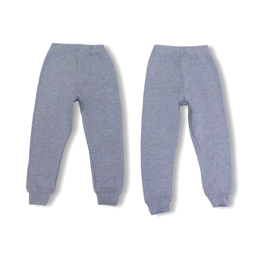 Unisex Cotton Thermal Pants – Grey (Pack Of 2)