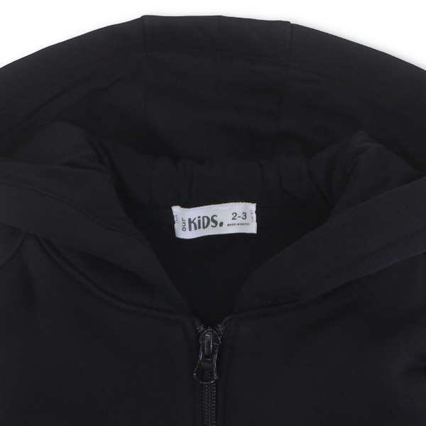 Unisex Cotton Hoodie – Black