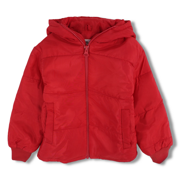 Unisex Waterproof Hooded Jacket – Red