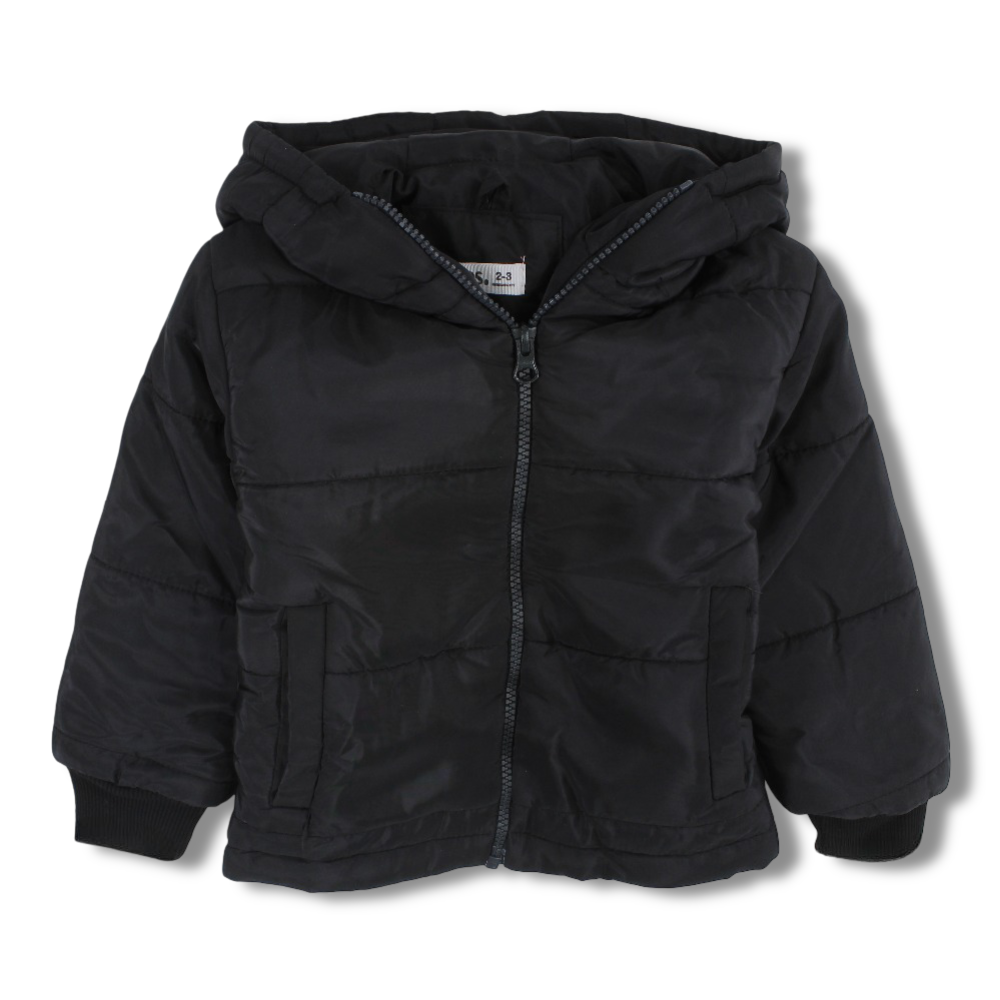 Unisex Waterproof Hooded Jacket – Black