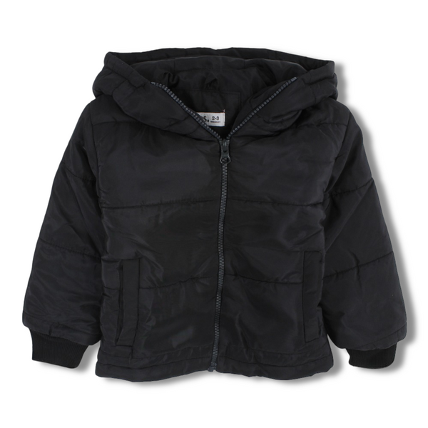 Unisex Waterproof Hooded Jacket – Black