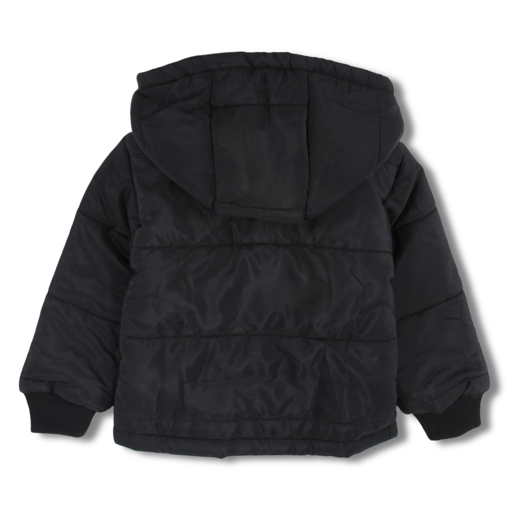Unisex Waterproof Hooded Jacket – Black