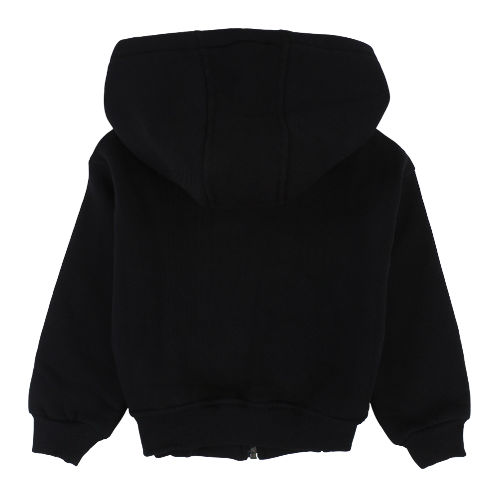 Unisex Long-Sleeved Zip-Up Hoodie – Black