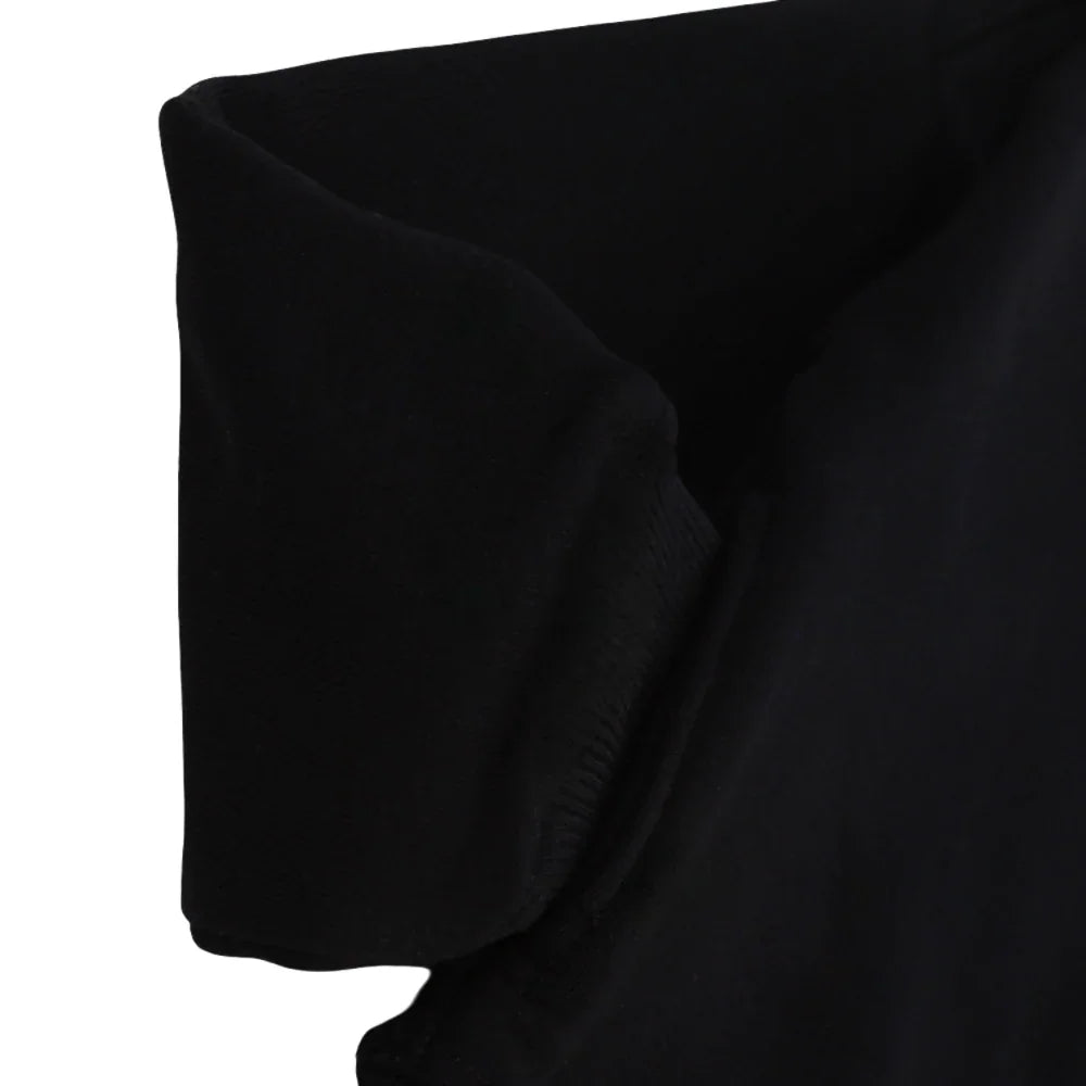 كنزة صوفية قطنية سادة للجنسين – أسود