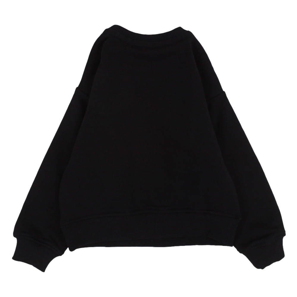 Unisex Plain Cotton Sweatshirt – Black