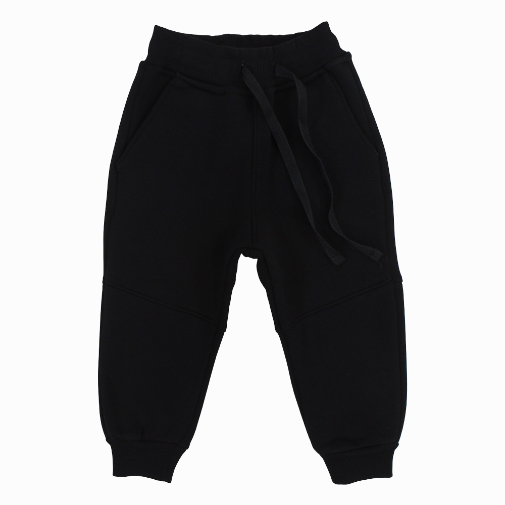 Unisex Plain Sweatpants - Black