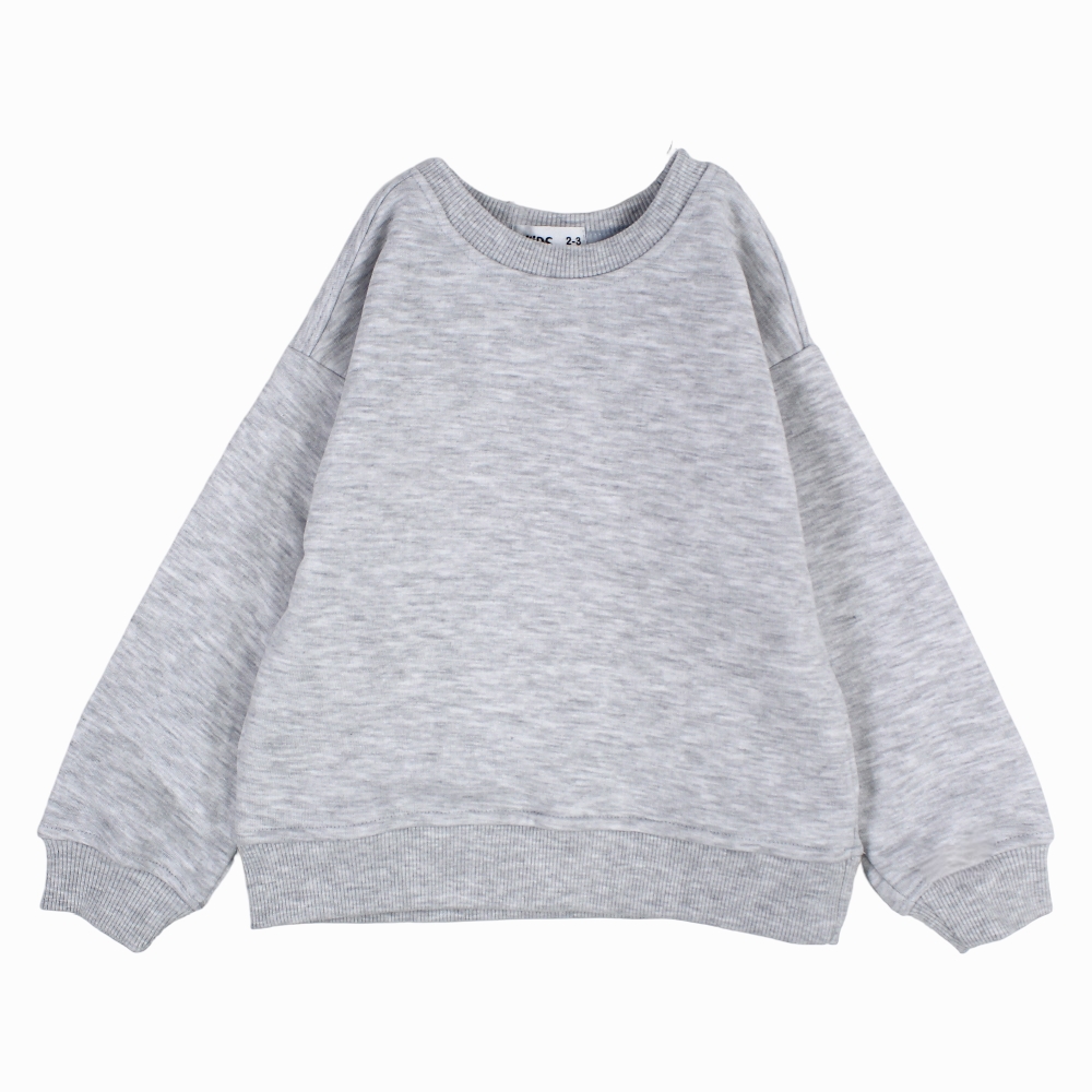 Unisex Plain Cotton Sweatshirt – Grey