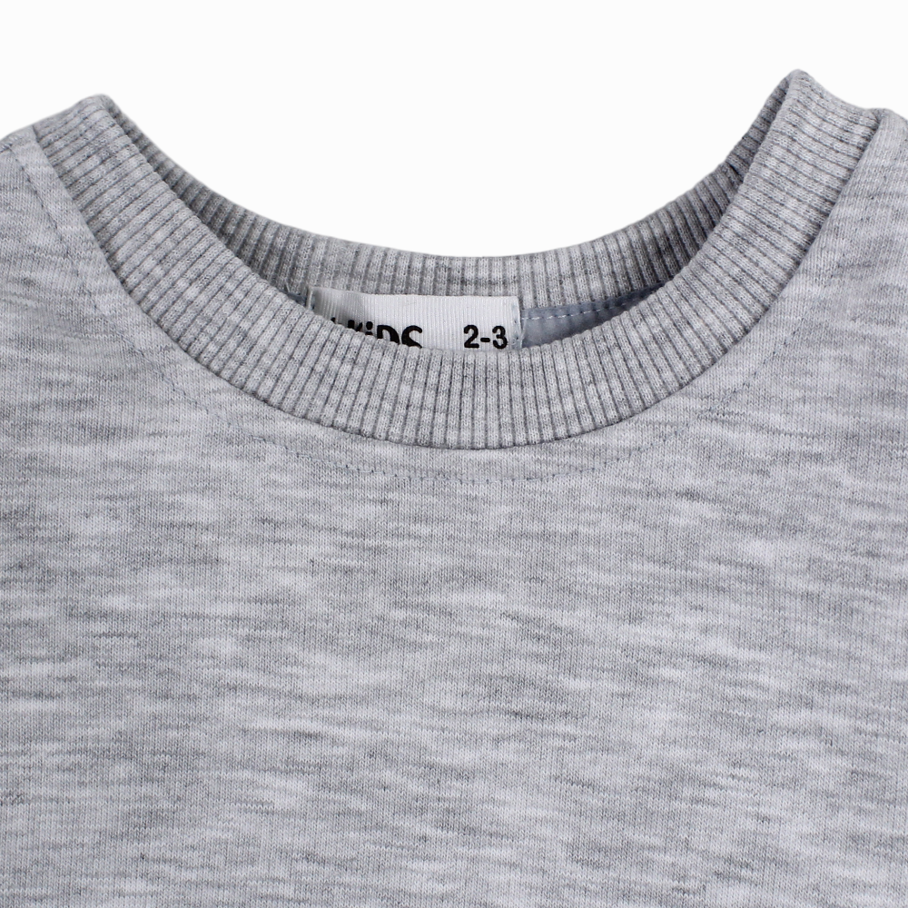 Unisex Plain Cotton Sweatshirt – Grey