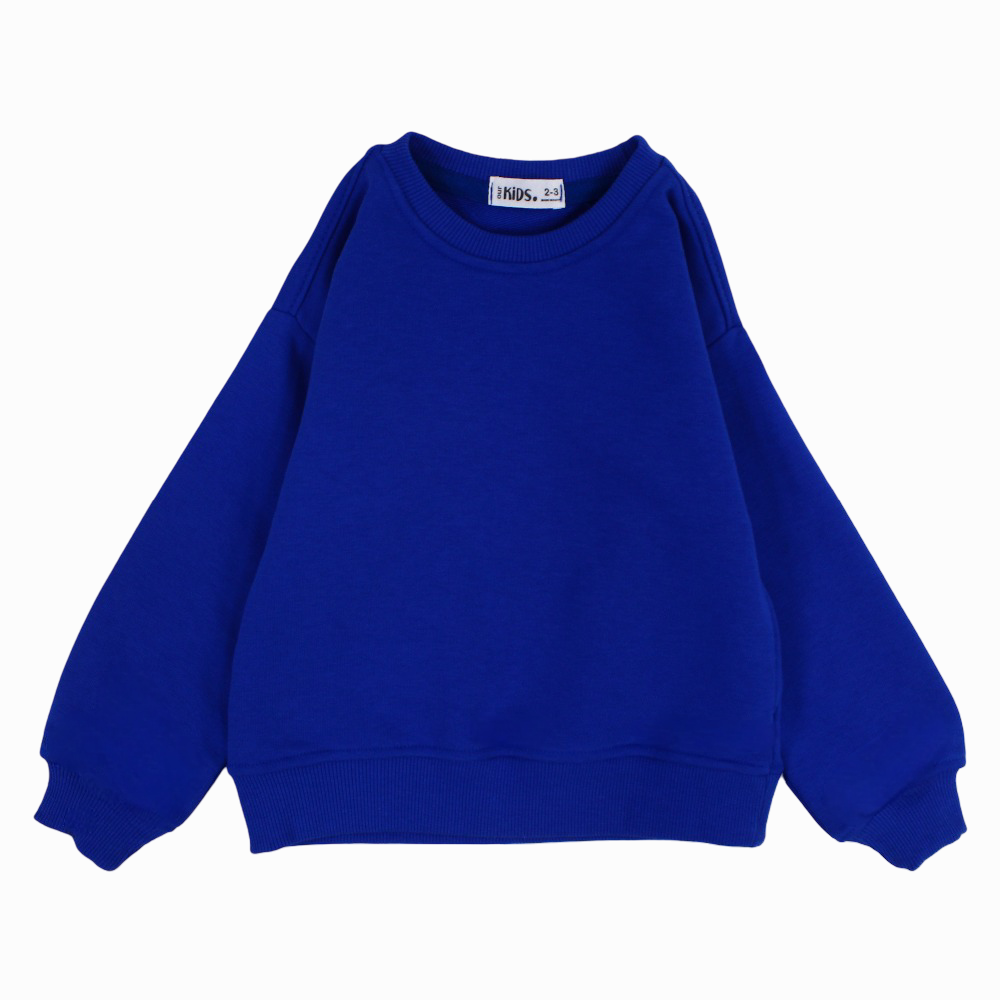 Unisex Plain Cotton Sweatshirt – Blue