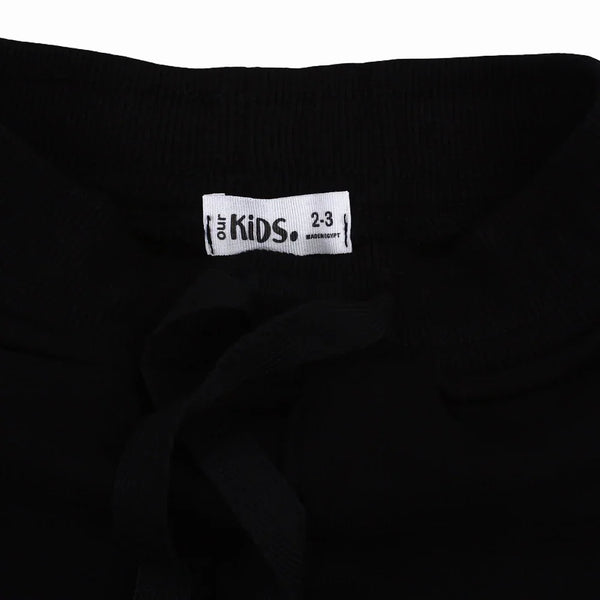 Unisex Plain Cotton Sweatpants – Black