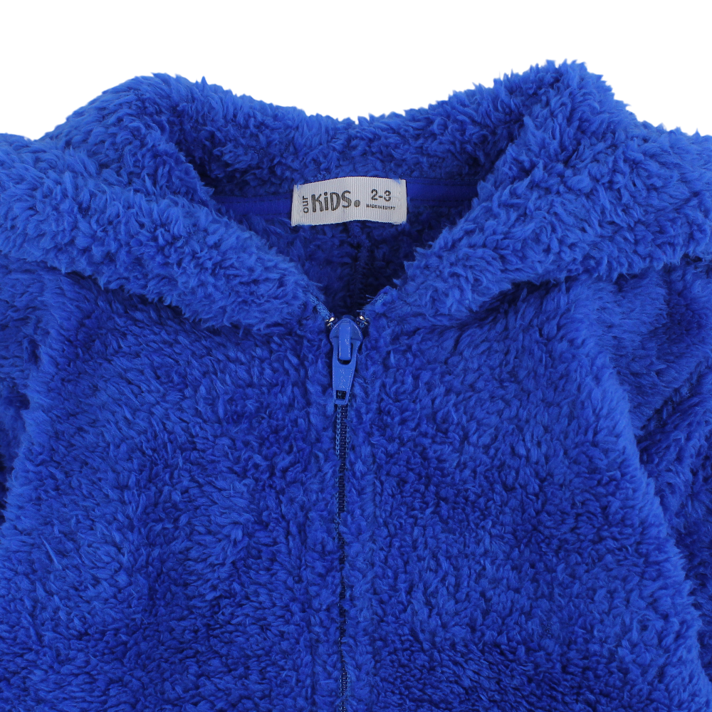Unisex Fleeced Hooded Onesie Pajama – Blue