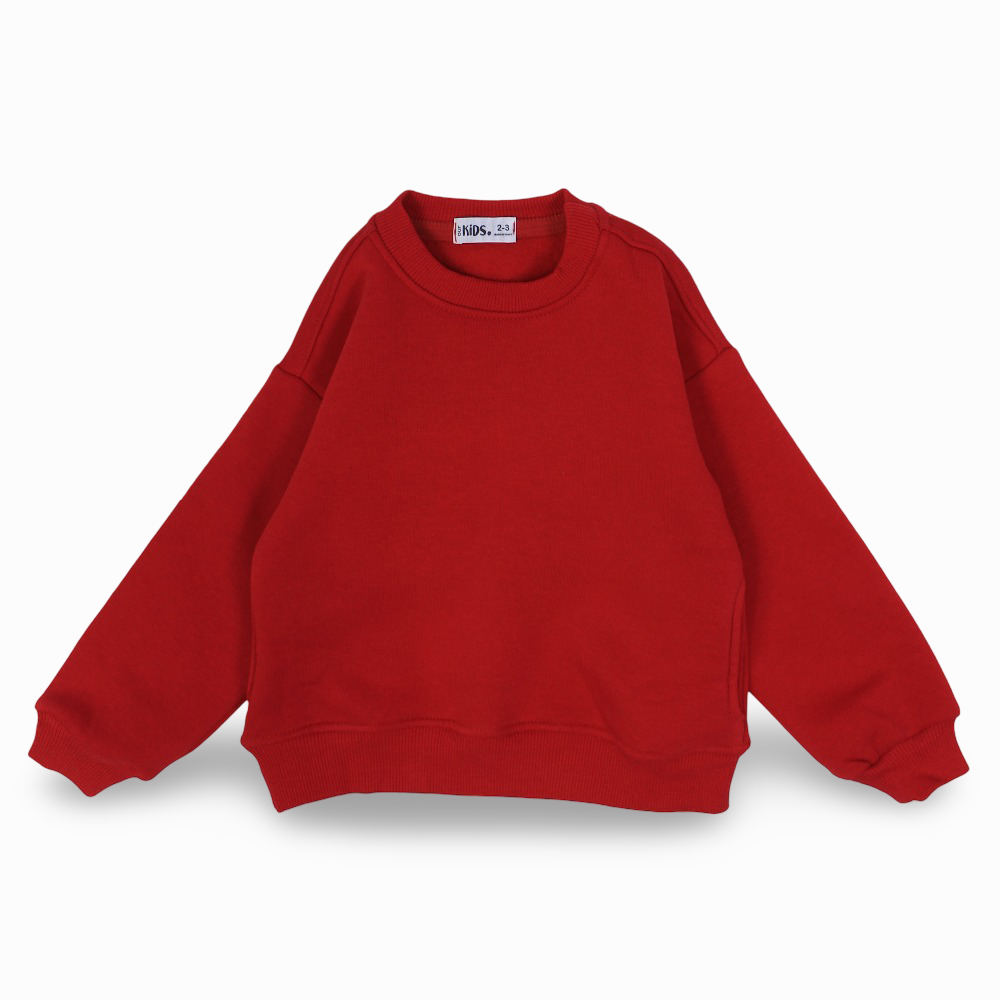 Unisex Plain Sweatshirt – Red