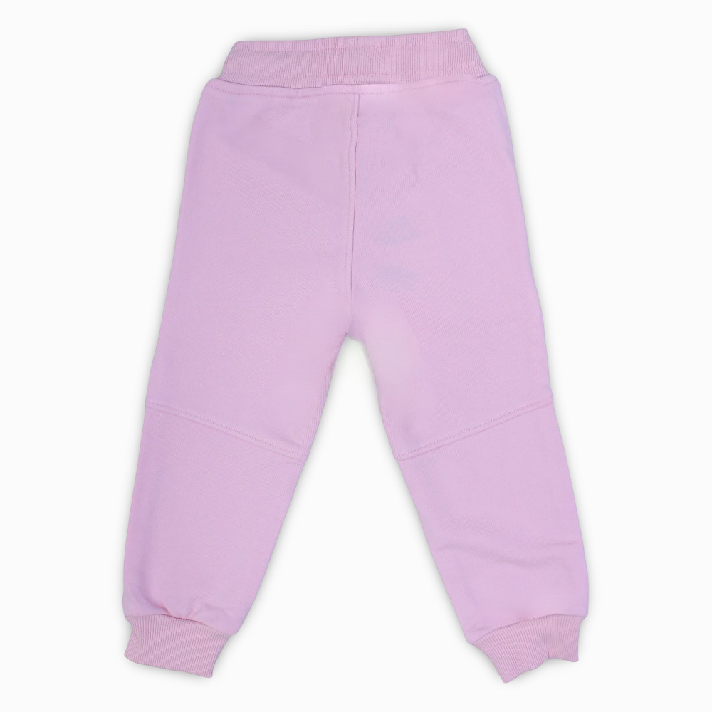 Girls Plain Sweatpants – Pink