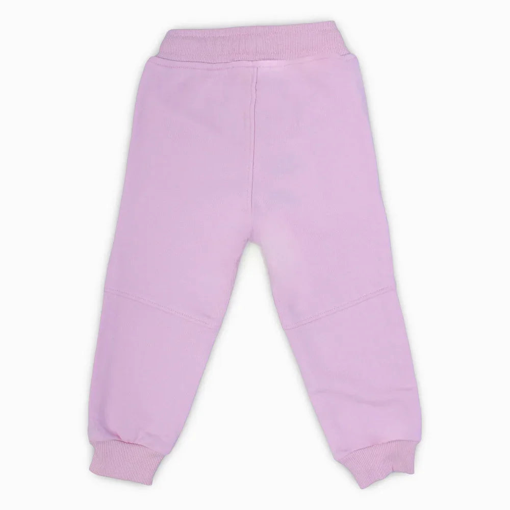 Girls Plain Sweatpants – Pink