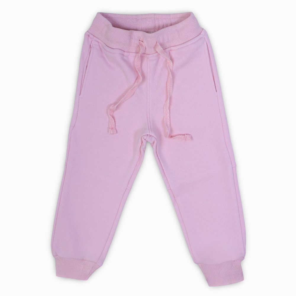 Girls Plain Sweatpants – Pink