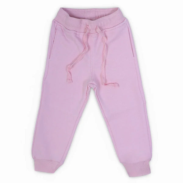 Girls Plain Sweatpants – Pink