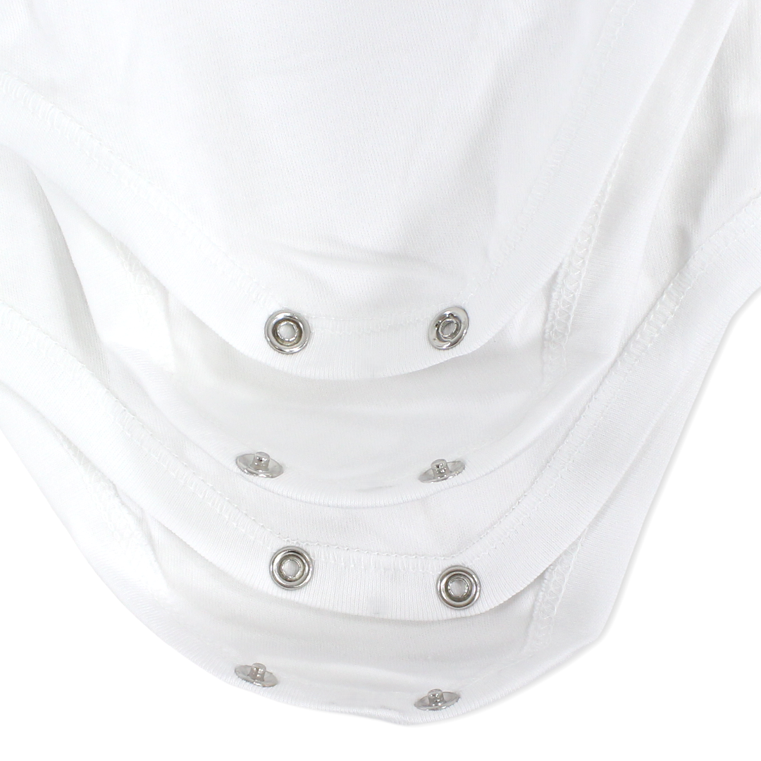 Unisex Baby Cotton Long-Sleeve Bodysuit – White (Pack Of 2)