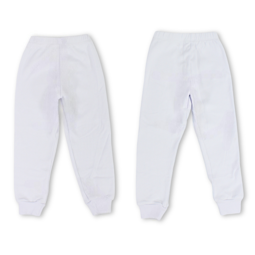 Unisex Cotton Thermal Pants – White (Pack Of 2)