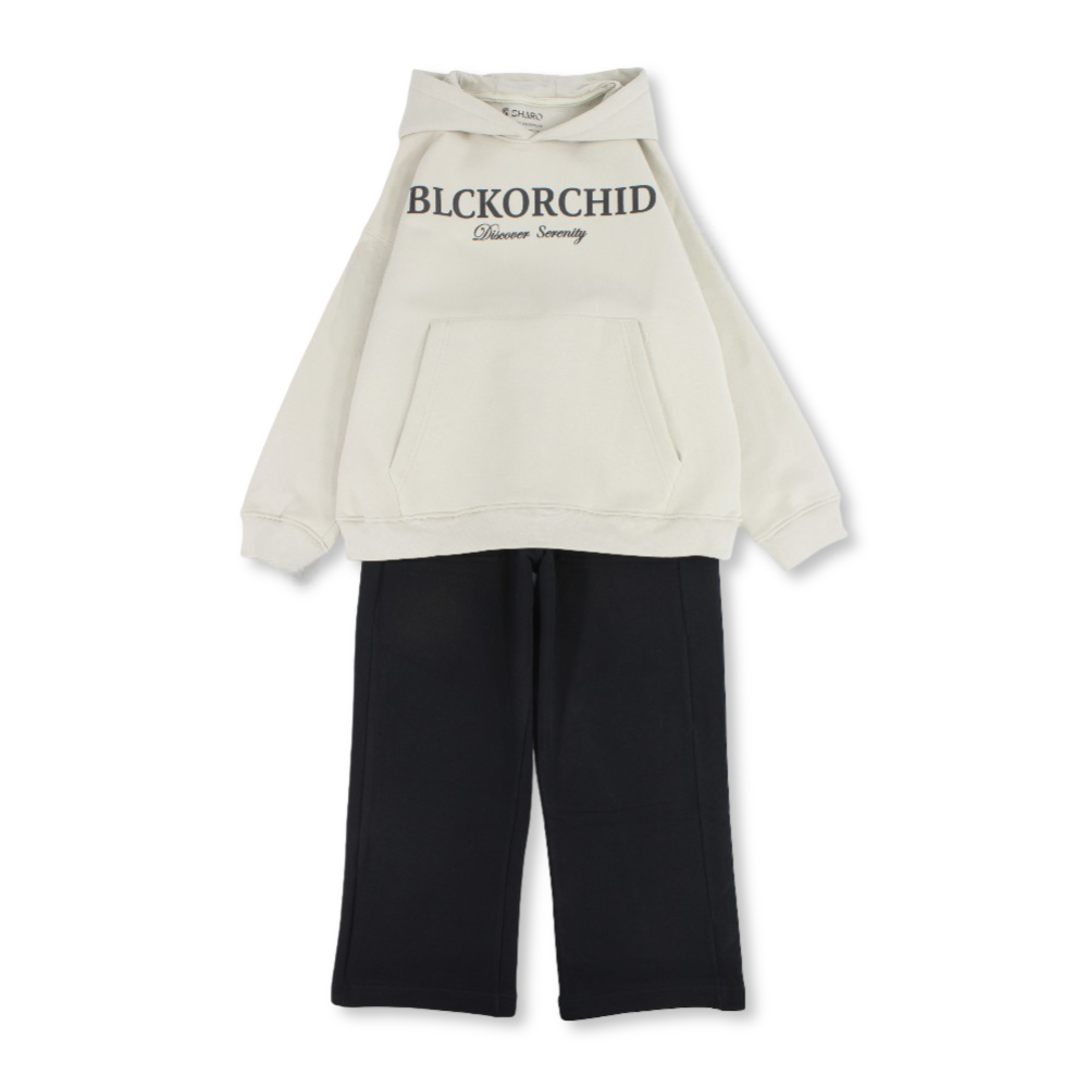 Boys Cotton 2-Piece Outfit Set – with “BLCKORCHID” Design