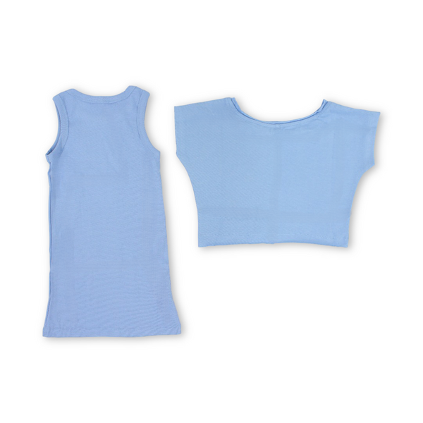 Girls Cotton T-Shirt – “Bonjour Lemonde“ Print