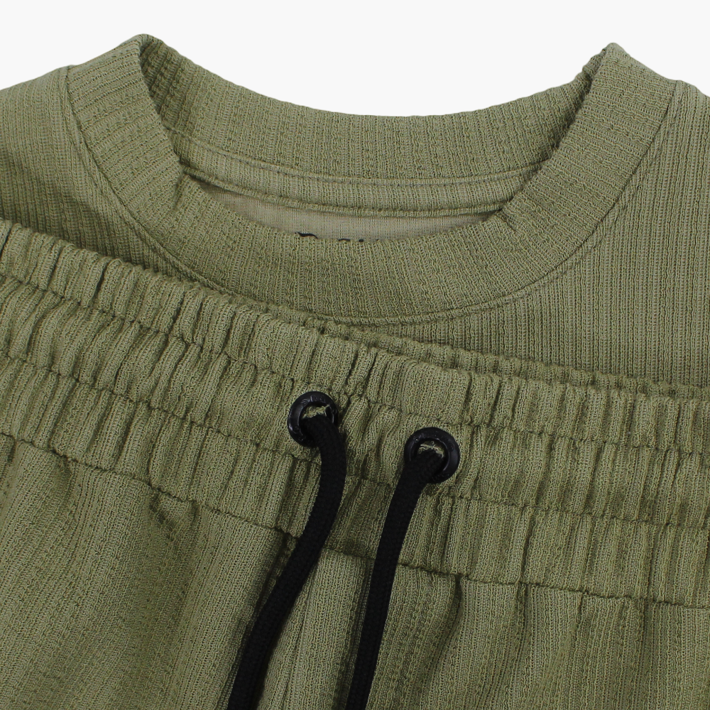 Boys Cotton Plain 2-Piece Outfit Set