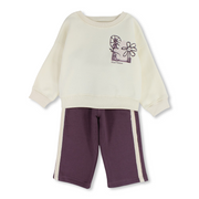 Baby Girls Cotton 2-Piece Outfit Set – “Kind Nature” Print