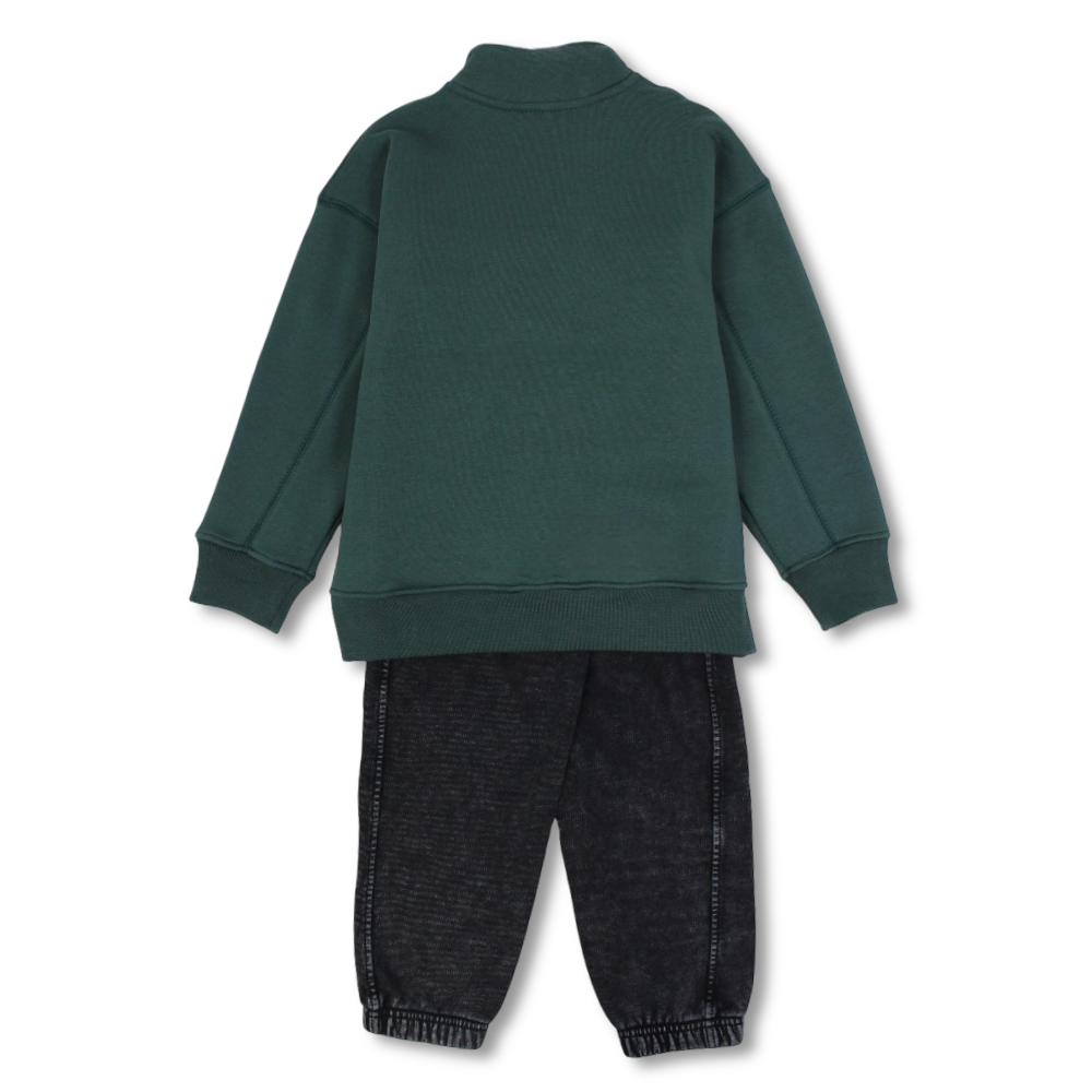 Boys Cotton 2-Piece Outfit Set – with "W" Design