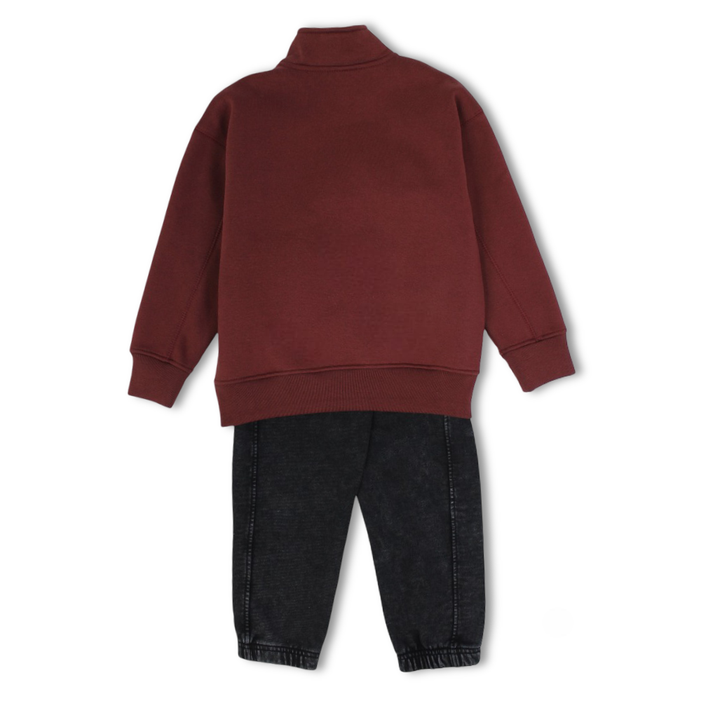 Boys Cotton 2-Piece Outfit Set – with "W" Design