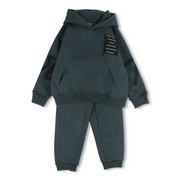 Boys Cotton 2-Piece Outfit Set – Hoodie Design